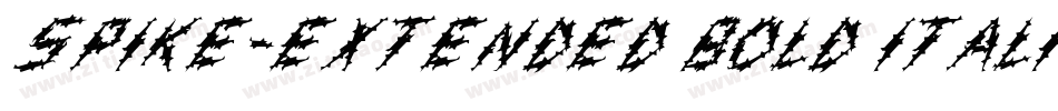 Spike-Extended Bold Italic字体转换